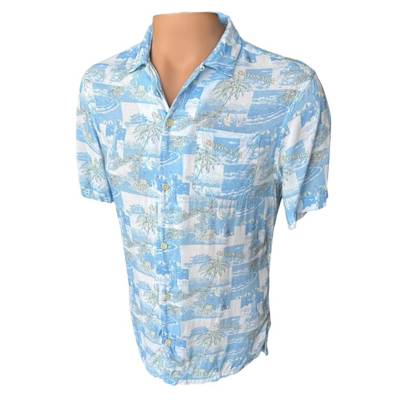 All Saints Men’s Button Shirt Viscose “Sayonara” Asian Theme Size Small - Picture 3 of 9